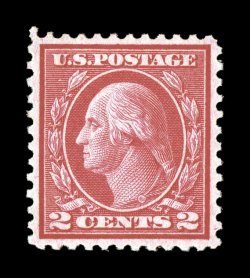 546, 2c Carmine rose coil waste, Ty. III, perf. 11, a fabulous quality mint example of this elusive coil waste stamp, being in an overall condition that is rarely found,
featuring precise centering within larger margins than usually seen, intens