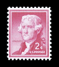 1033a, 2c Carmine rose on silkote paper, position 79, bright and fresh, o.g., n.h., very fine 1999 PF certificate.