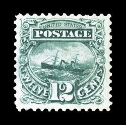 128, 12c Green re-issue, unused, strong rich color, well centered and margined, very fine only 1,584 sold 1982 PF certificate.