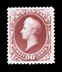 191, 90c Carmine, attractively centered within large margins, deeply rich color and an especially strong impression, o.g., lightly hinged, very fine photocopy of a 1983 PF
certificate for a block of four, this being the top right stamp.