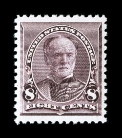 225, 8c Lilac, gorgeous rich color and a highly detailed impression on pristine white paper, excellent centering within uncharacteristically large margins, o.g., n.h., extremely
fine 1998 PF certificate and a 2007 PSE certificate (VF-XF 85 Jumb