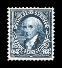 277a, $2.00 Dark blue, strong rich color in the Dark blue shade, crisp detailed impression on clean white paper, well centered, o.g., lightly hinged, very fine 1982 PF
certificate.
