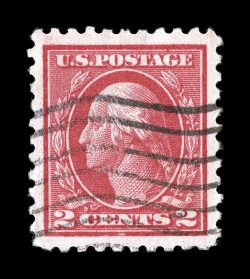 425, 2c Rose red, Ty. I, gem used single, extraordinarily well centered within particularly large margins, rich vibrant color, light machine cancel, extremely fine 2007 PSE
certificate (XF-Superb 95 Jumbo SMQ $100.00 for 95 and $280.00 for 98)