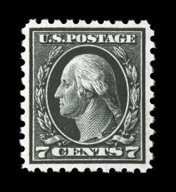 430, 7c Black, exceptionally well centered, deep intense color and impression, o.g., n.h., extremely fine 1999 PF certificate.