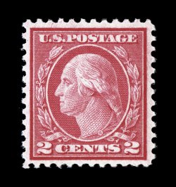 546, 2c Carmine rose coil waste, Ty. III, perf. 11, gem mint example of this difficult stamp, excellent centering within uncommonly large margins, deep radiant color and a vivid
impression, pristine o.g., n.h., extremely fine 1988 PF certificat