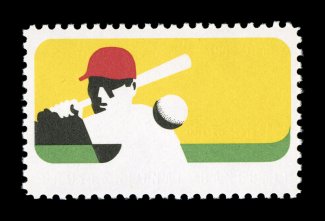 1381a, 6c Baseball, black (engraving) omitted, exceedingly well centered, bright and fresh, o.g., n.h., extremely fine a choice example of this popular error 1992 PF certificate
and a 2006 PF certificate (XF-Superb 95).