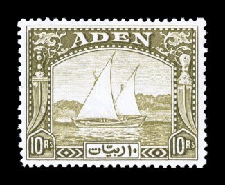 1-12, 1937 12a-10R Dhow cplt., bright fresh colors, o.g., n.h., fine-very fine (S.G. 1-12 £650).