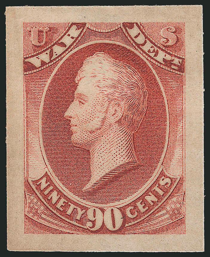 1c-90c War, Panama-Pacific Small Die Proofs (O83P2a-O93P2a).> Light toning as always with genuine examples, each with nice margins<><>^VERY FINE. A RARE SET OF WAR DEPARTMENT PANAMA-PACIFIC SMALL DIE
PROOFS.^<><>In 1915 the Bureau of Engraving an