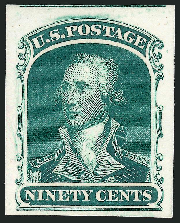 90c 1875 Reprint, Atlanta Trial Color Plate Proofs (47TC5).> Complete set of all five colors, large margins, brilliant colors, Very Fine-Extremely Fine set