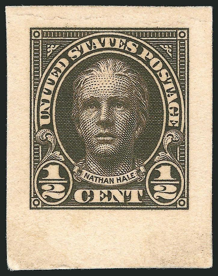 -12c Olive Brown, Large Die Proof on India (551P1).> On 25 x 32mm card, light horizontal crease at top, Fine appearance