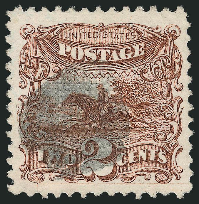 2c Brown (113).> Huge margins with choice centering, sharp impression and bright color, small cork cancel, Extremely Fine, with 2007 P.F. certificate