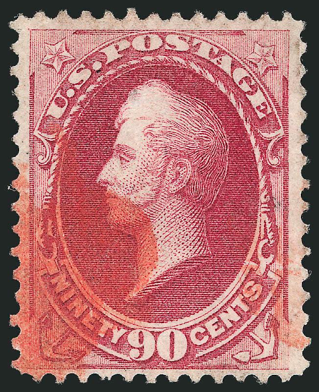 90c Carmine, Grill (144).> H. Grill, wide and balanced margins, deep rich color, <red cork> cancel, few tiny creases, Extremely Fine appearance, with 1988 P.F. certificate