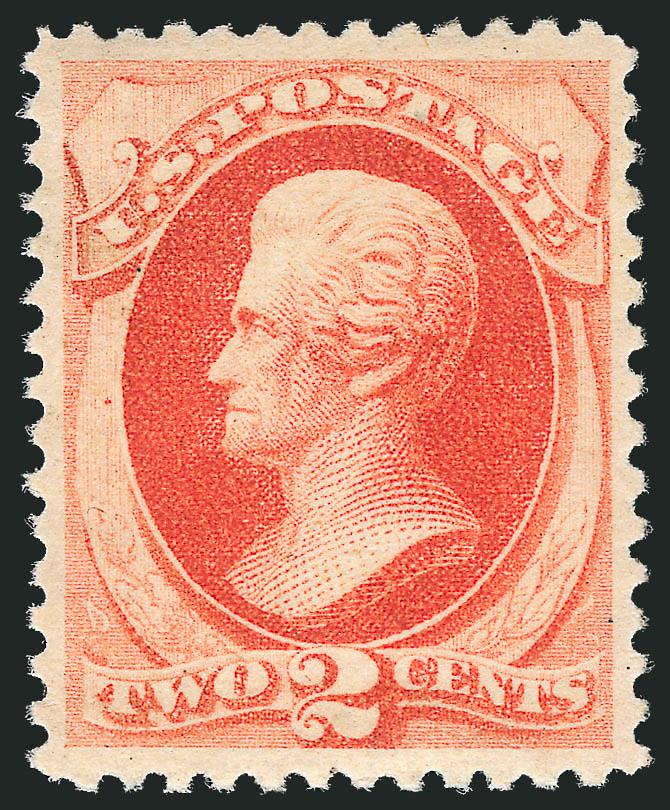 2c Vermilion (183).> Original gum, choice margins and centering, lovely pastel color, Extremely Fine, with 2004 P.F. and 2005 P.S.E. certificates (OG, XF 90 SMQ $255.00)