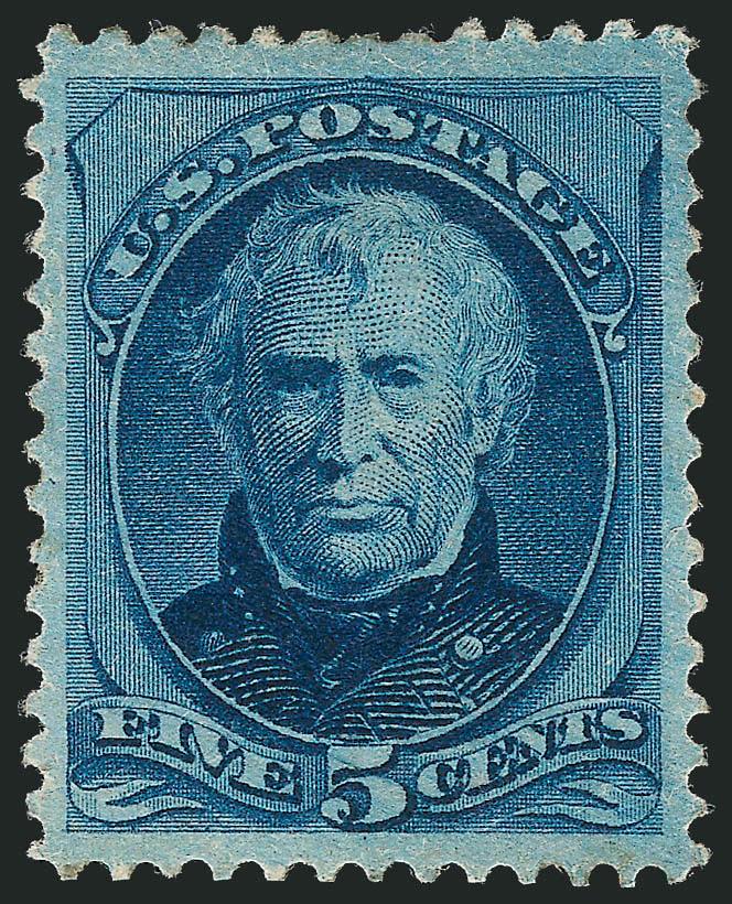 5c Blue (185).> Original gum, wide margins and almost perfectly centered, deep rich color, Extremely Fine, with 2003 P.F. certificate