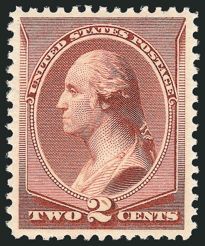 2c Pale Red Brown, Special Printing (211B).> Mint N.H., bright shade on crisp paper, tiny natural inclusion at bottom center, Very Fine and choice, ex Odeneal, light backstamp not mentioned on accompanying
certificates, with 1999 P.F. and 2007 P.S.E.