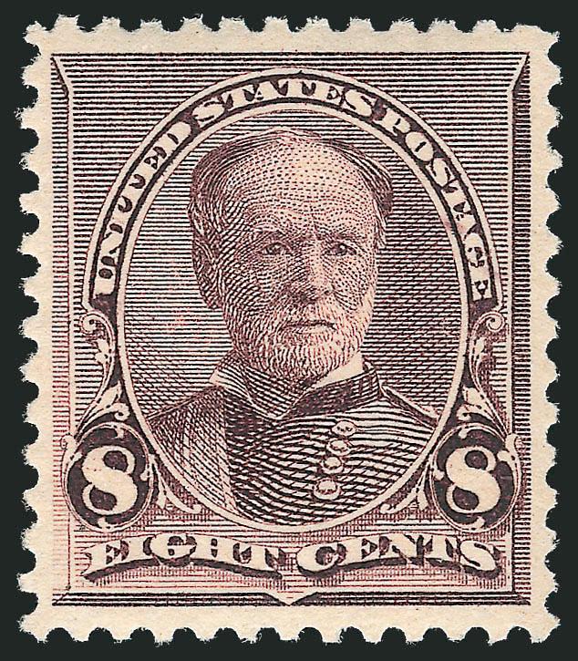 8c Lilac (225).> Mint N.H., rich color, wide balanced margins, fresh and Extremely Fine, with 1999 P.F. certificate