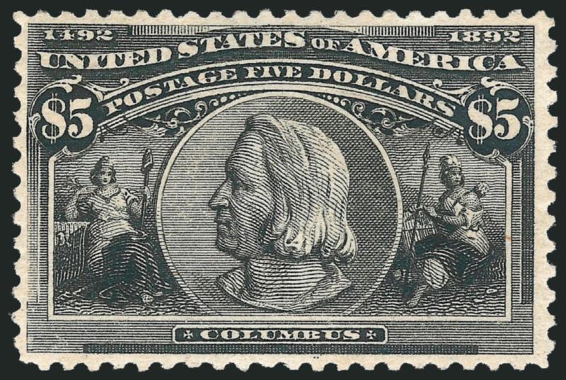 $5.00 Columbian (245).> Unused (regummed), Fine