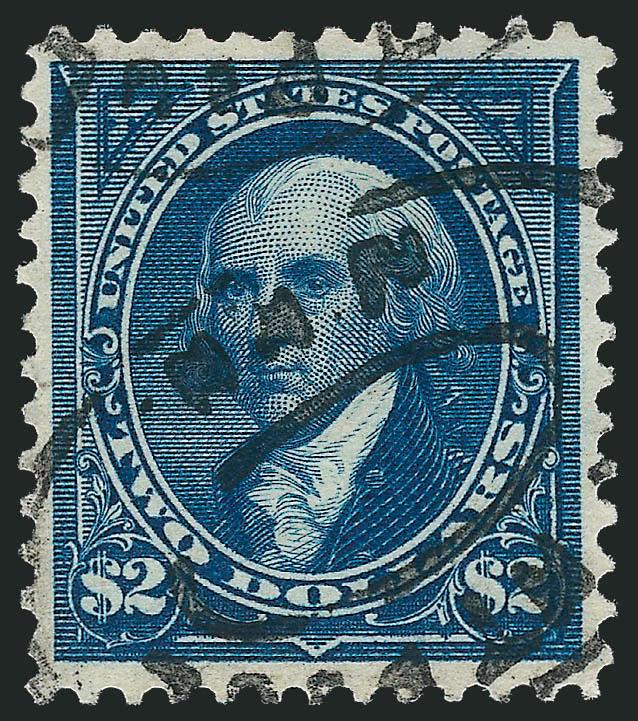 $2.00 Bright Blue (262).> Beautifully centered, choice color on bright paper, double oval cancel, Extremely Fine, with 1994 and 2010 P.F. certificates (XF 90)