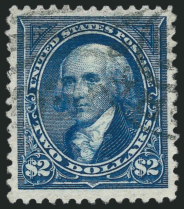 $2.00 Bright Blue (262).> Wide margins, attractive color, light double oval cancel, faint horizontal crease, otherwise Extremely Fine, with 2007 P.F. certificate