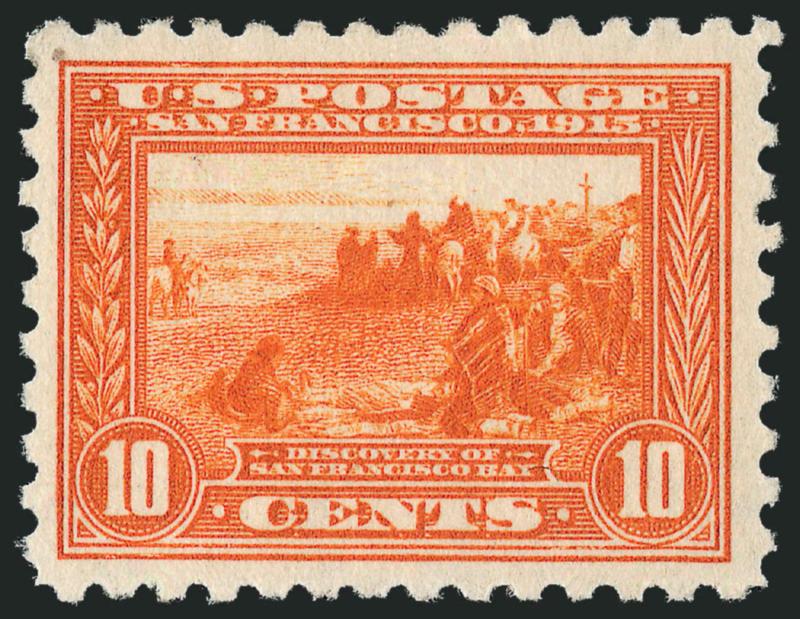 10c Panama-Pacific, Perf 10 (404).> Lightly hinged, attractive margins and centering, Very Fine