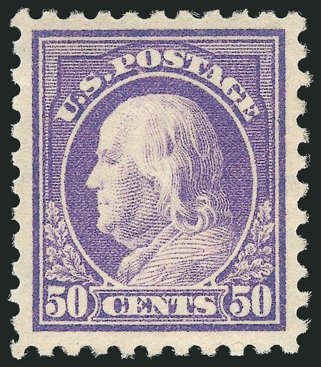 50c Violet (440).> Small h.r. at top, bright shade and choice centering, Extremely Fine, with 2008 P.S.E. certificate (OGh, XF 90 SMQ $700.00)