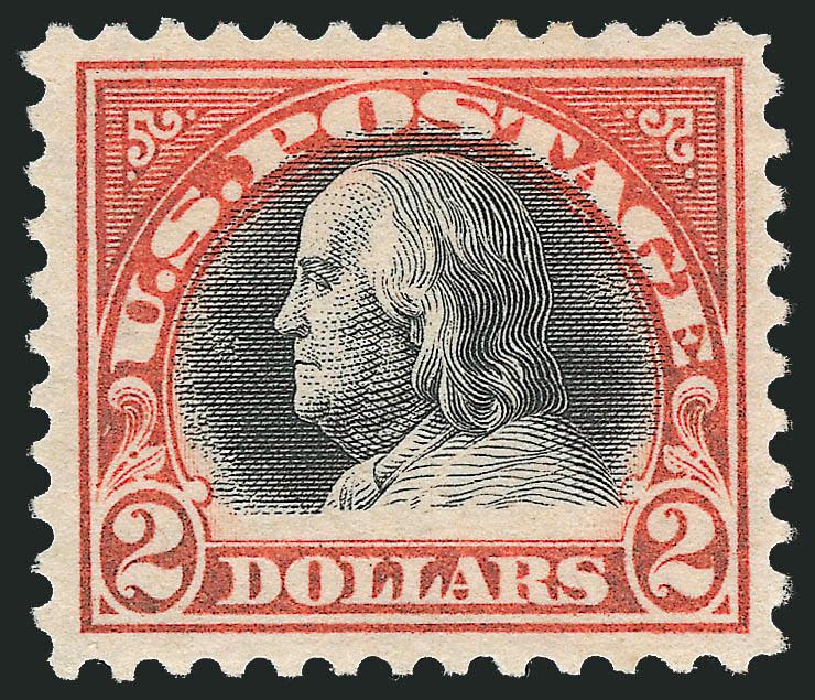 $2.00 Orange Red & Black (523).> Slightly disturbed original gum from hinge removal, attractively centered and Very Fine