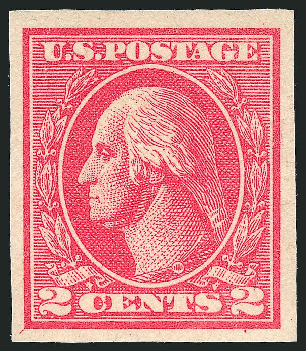2c Carmine, Ty. VII, Imperforate (534B).> Lightly hinged, balanced margins and fresh color, Very Fine, with 1994 P.F. certificate