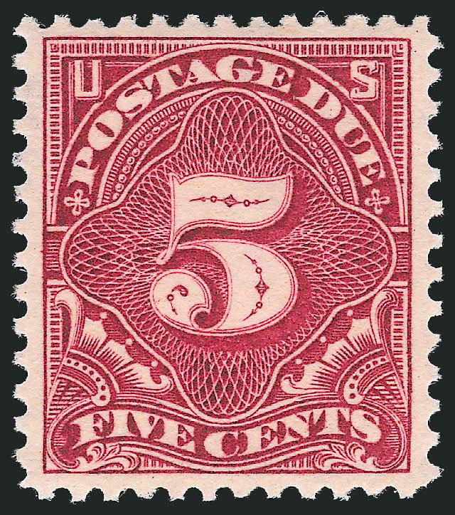 5c Claret (J41 var).> Mint N.H., perfectly centered, intense shade and impression, Extremely Fine, with 2003 P.F. certificate