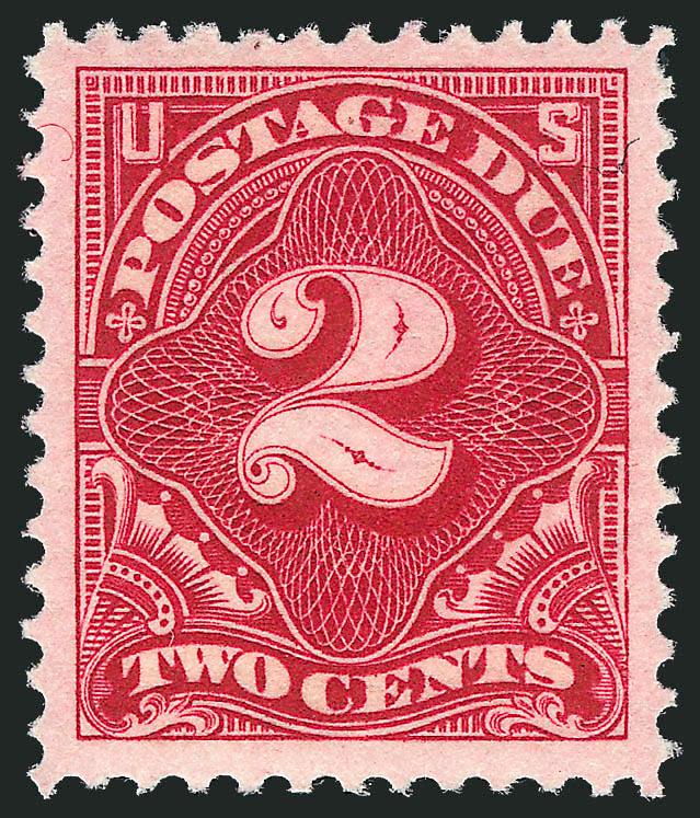 2c Rose Carmine (J46a).> Mint N.H., vibrant color on fresh paper, choice centering, Extremely Fine, with 2006 P.F. certificate (XF 90)