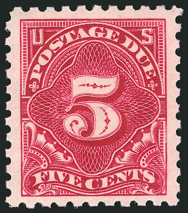 5c Dull Rose (J55a).> Mint N.H., balanced margins and choice centering, vibrant color, Extremely Fine, with 2006 P.F. certificate (XF 90)