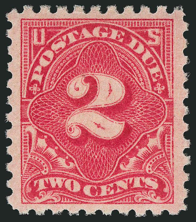 2c Rose (J60).> Lightly hinged, fresh and bright, almost perfectly centered, Extremely Fine, with 2007 P.S.E. certificate (OGph, XF 90 SMQ $425.00)