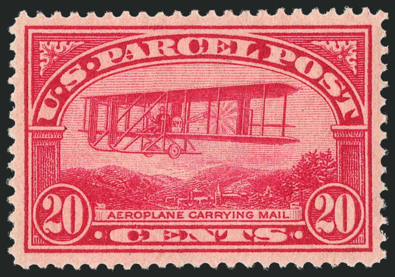 20c Parcel Post (Q8).> Mint N.H., wide margins and nicely centered, fresh and crisp, Extremely Fine, with 2005 P.S.E. certificate