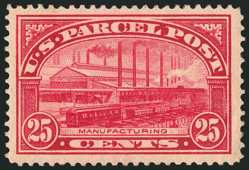 25c Parcel Post (Q9).> Mint N.H., crisp impression, particularly wide margins, Extremely Fine, with 2000 P.F. certificate