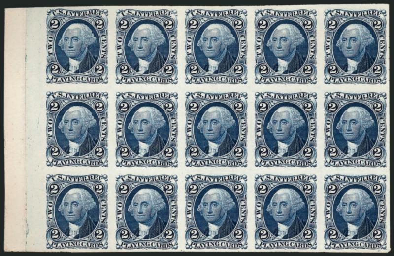 First Issue Revenue Proofs on India or Card (R1P-R101P).> Range of issues, some singles but mostly multiples in blocks, strips, pairs and a few pieces as large as blocks of 15, beautifully mounted in a deluxe
album, lacks plate no. blocks but include