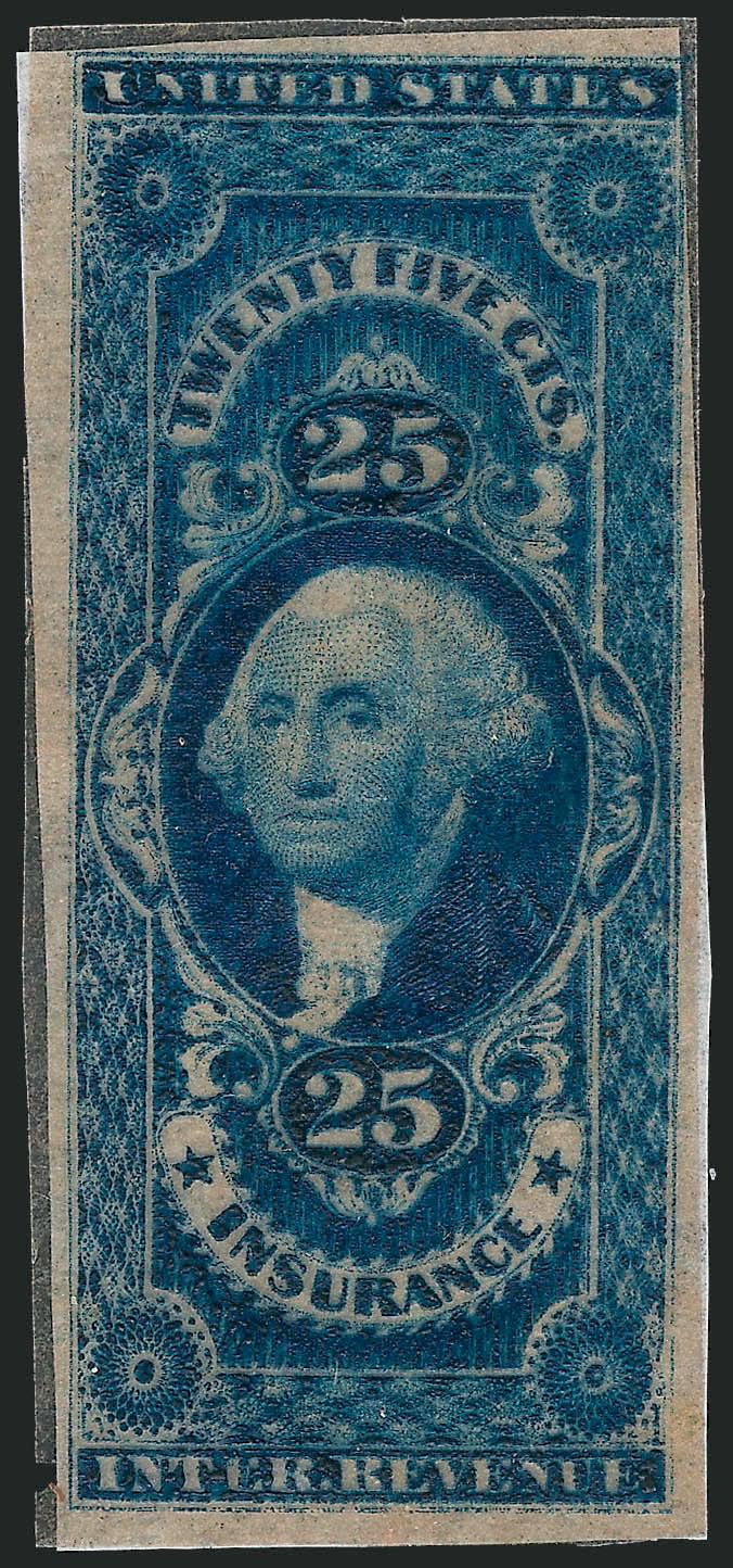 First Issue Revenue Trial Color Proofs.> Eight items, incl. Nos. R3TC pair and single, R26TC block of four (oxidized), R35TC, R38TC, T46TC on bond, R46TC on goldbeaters, R55TC, few minor faults, overall
Fine-Very Fine, attractive group