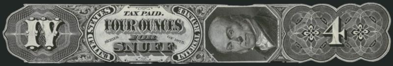 4 Oz., 6 Oz. Snuff Proofs, Series of 1875 (Second) (Turner S21, S-23).> On India paper, cut to shape and in at a few spots, Fine examples of these elaborate designs