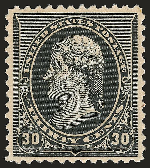 30c Black (228).> Mint N.H., intense shade and detailed impression, well-proportioned margins, Extremely Fine, an attractive stamp, with 1999 P.F. certificate