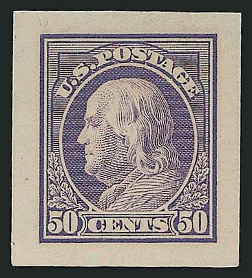 50c Violet, Panama-Pacific Small Die Proof on Wove (421P2a).> Large margins, radiant color, Very Fine and choice, scarce, only 3-5 were produced