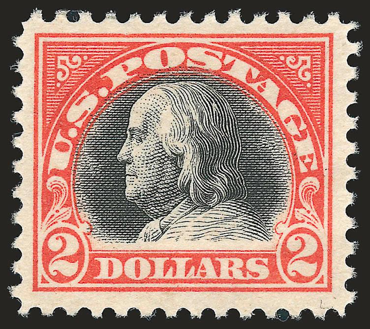 $2.00 Orange Red & Black (523).> Attractively centered and fresh, Very Fine
