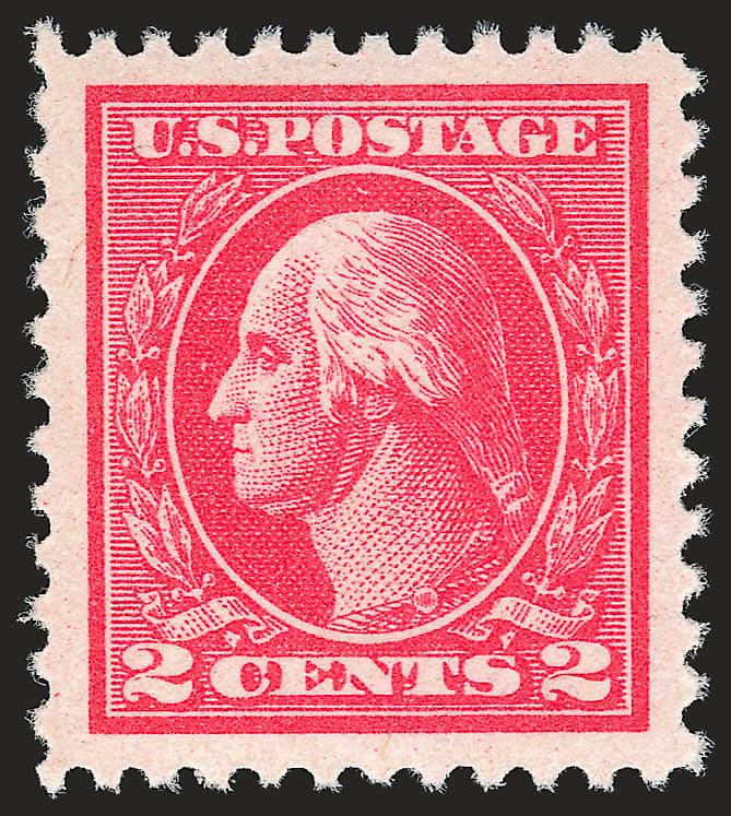 2c Carmine, Ty. Va (528).> Mint N.H., huge Jumbo margins, perfectly centered, brilliant color on bright white paper, Extremely Fine Gem, with 2006 P.S.E. certificate (XF-Superb 95 Jumbo SMQ $260.00 as 95,
$830.00 as 98)
