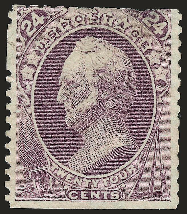 24c Dull Purple, Special Printing (175).> Without gum as issued, perfs trimmed by scissors as are many, thin spots, Very Good appearance