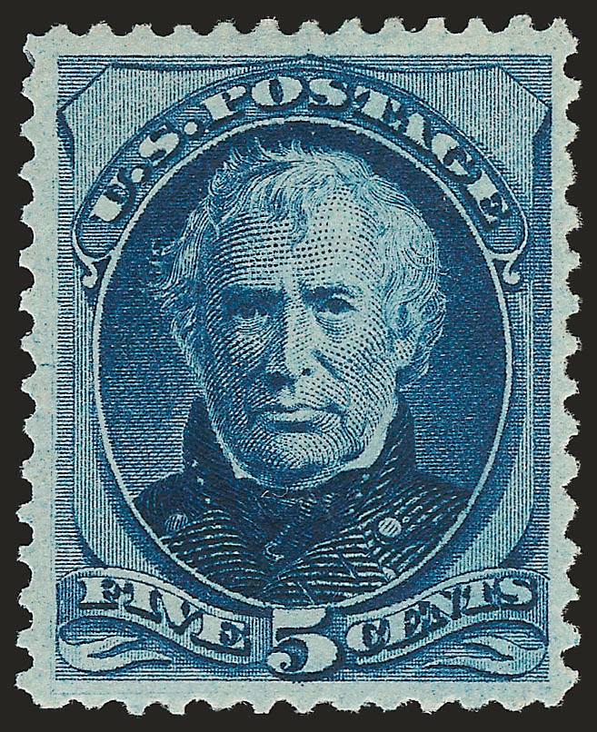 5c Blue (179).> Original gum, beautiful rich color, Extremely Fine, the 5c 1879 Continental is seldom found in this choice original-gum condition, with 2007 P.F. certificate (VF-XF 85 SMQ $1,450.00)