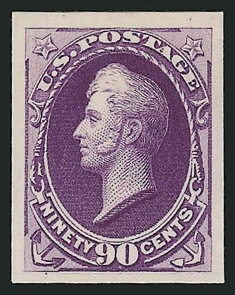 1c-90c 1873-88 Bank Note Issues, Plate Proofs on Card (156P4218P4).> 23 different, incl. Nos. 208 and 208a, large margins, bright colors, Very Fine and choice group