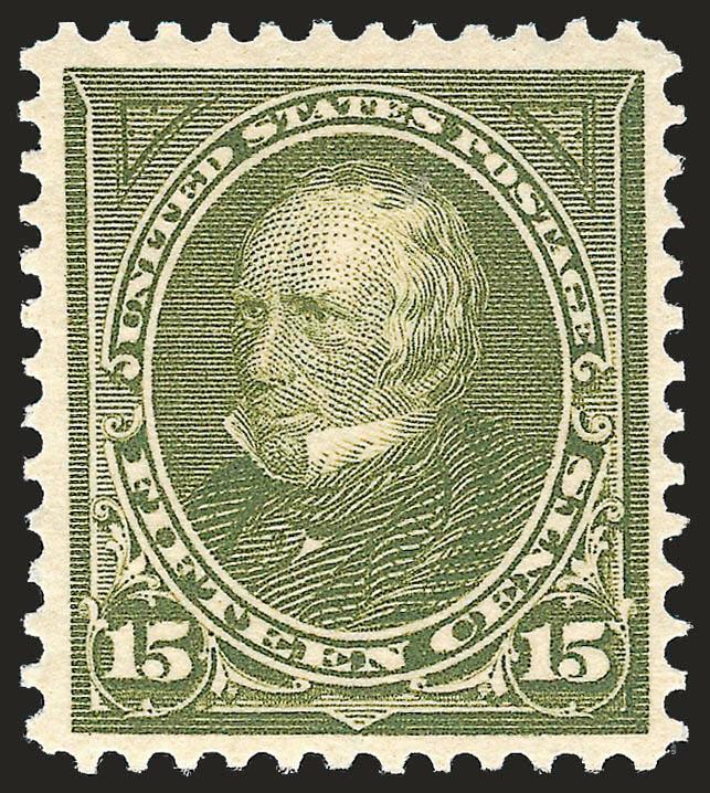 15c Olive Green (284).> Mint N.H., pretty shade, Very Fine and choice, with 1991 and 2000 P.F. certificates