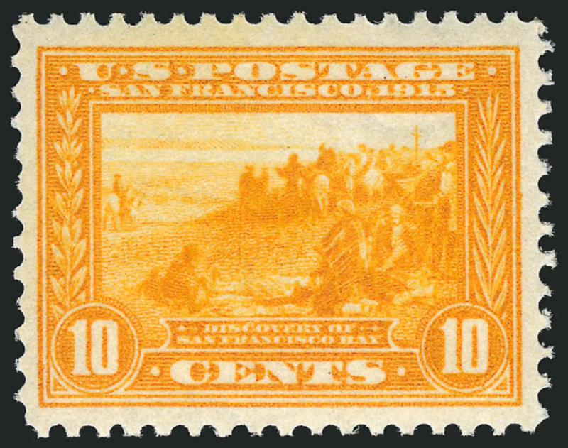 1c-10c Panama-Pacific (397-400A).> No. 400A slightly disturbed original gum, others Mint N.H., all well-centered and attractive, Extremely Fine lot, 5c with photocopy of 1997 P.F. certificate for block of four
(bottom left stamp)