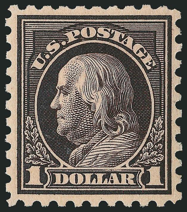 $1.00 Violet Black (460).> Mint N.H., intense shade and impression, well-proportioned margins, Very Fine and choice, with 2005 P.F. certificate