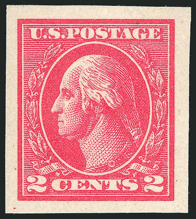 2c Carmine, Ty. VII, Imperforate (534B).> Mint N.H., large margins all around, brilliant color as fresh as the day it was printed<><>^EXTREMELY FINE MINT NEVER-HINGED EXAMPLE OF THE 2-CENT TYPE VII
IMPERFORATE.^<><>With 1984 and 1999 P.F. certifi