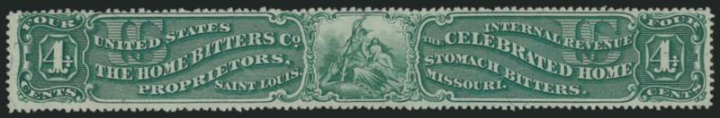 The Home Bitters Co., 4c Green, Silk Paper (RS130b).> Intense shade, fresh and Fine