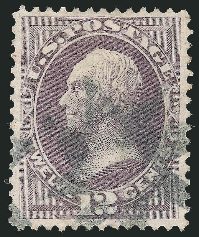 12c Dull Violet (151).> Attractive centering, light <New York Foreign Mail> cancel, Very Fine and choice, with 2007 P.S.E. certificate (VF-XF 85 SMQ $315.00)