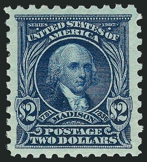 $2.00 Dark Blue (479).> Mint N.H., intense shade and impression, wide and balanced margins, Extremely Fine, a beautiful stamp, with 2002 P.S.E. certificate (XF 90 SMQ $1,100.00)
